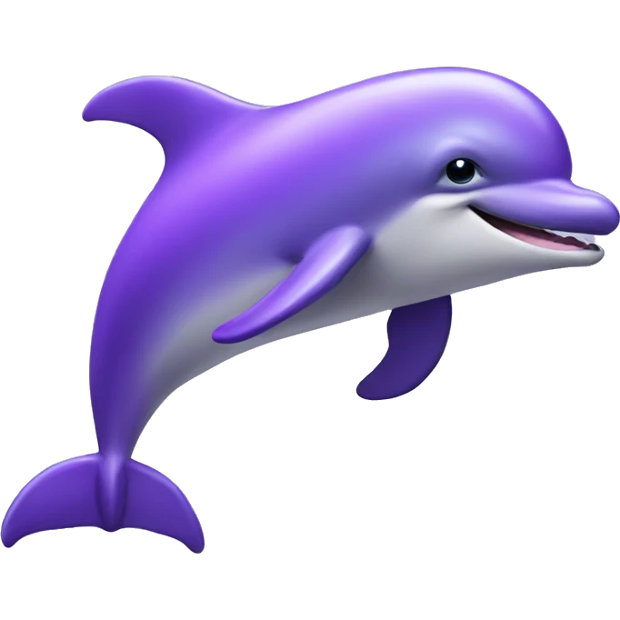Purple dolphin  emoji