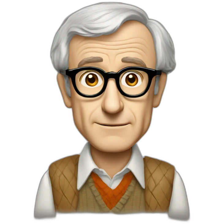 woody allen en super héro emoji