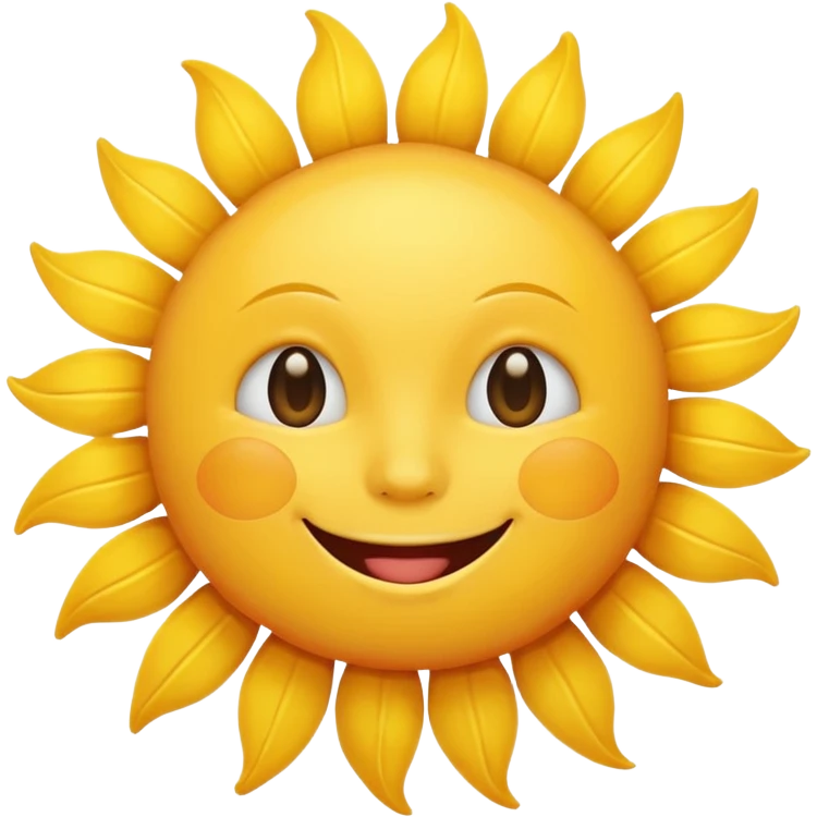 smiling sun emoji