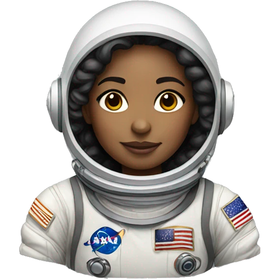 Astronaut girl, light skin  emoji