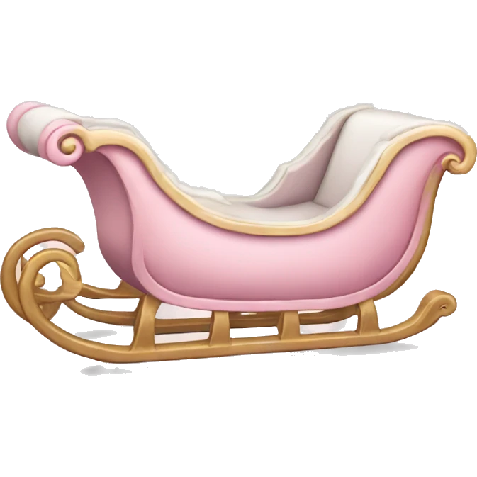 light pink sleigh emoji
