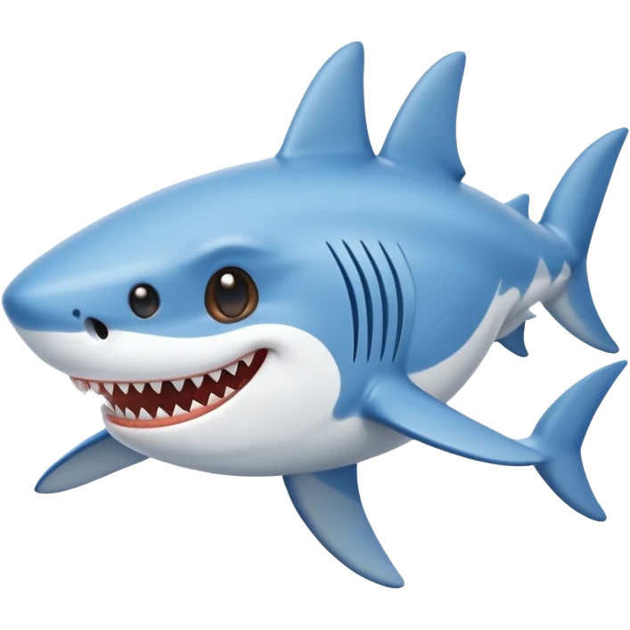 Mixed shark and dog cartoon  emoji