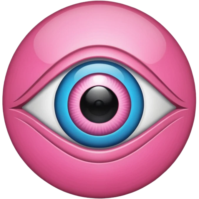 pink evil eye emoji