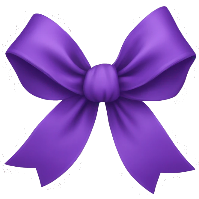 purple bow emoji