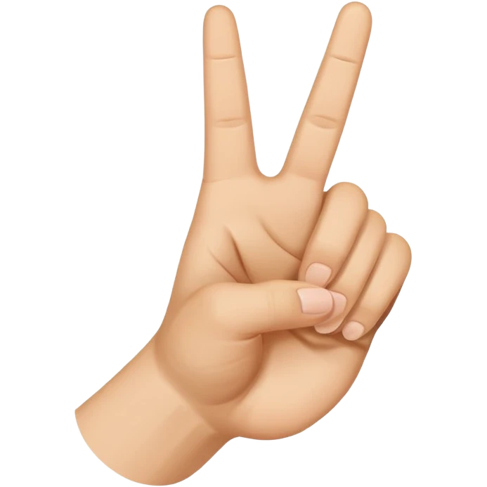 Hand with peace sign and thumb out  emoji