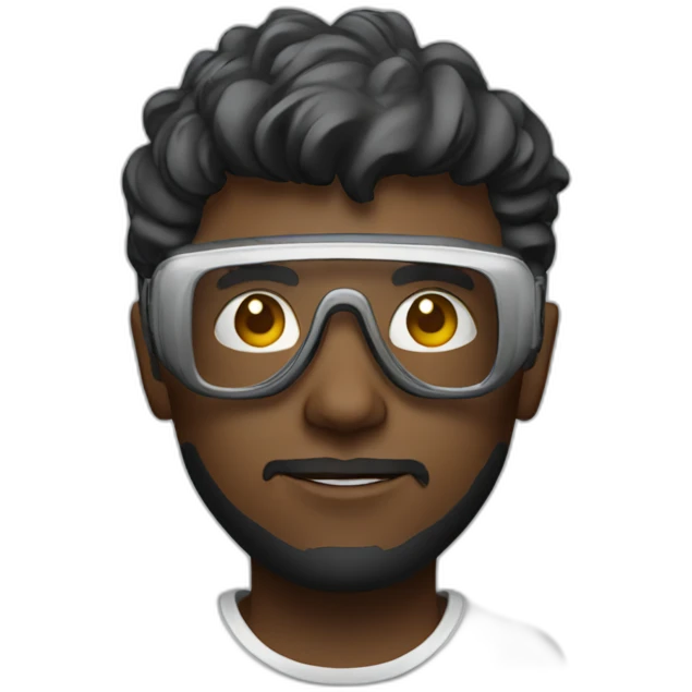 designer with vr glasses emoji