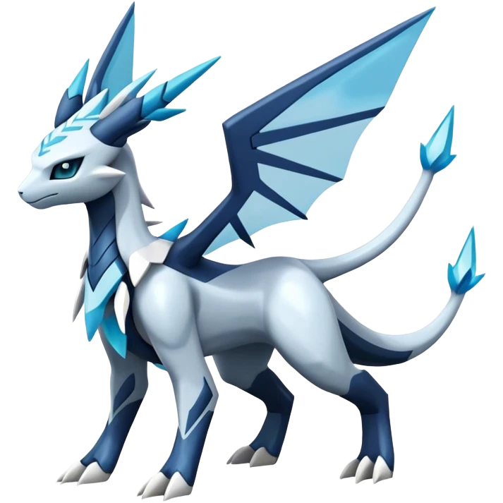 Kyurem-Glaceon-dialga-hybrid, full body emoji