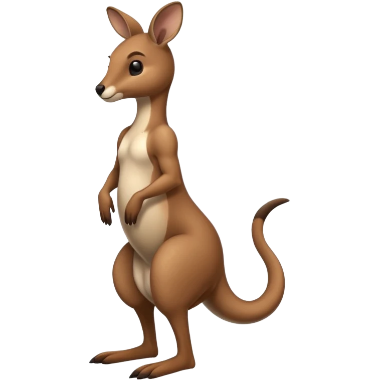 Kangaroo balancing on its tail emoji