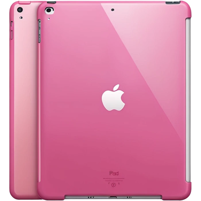 iPad 11 air with a pink case emoji