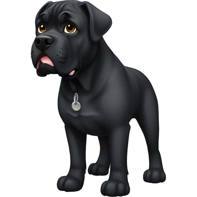Black Cane Corso emoji