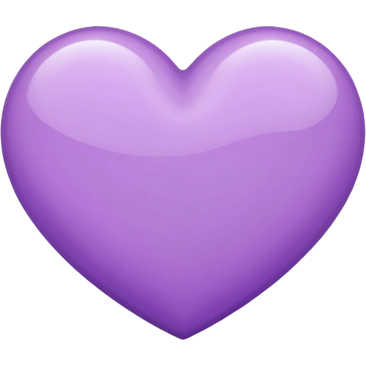 Lilac heart  emoji
