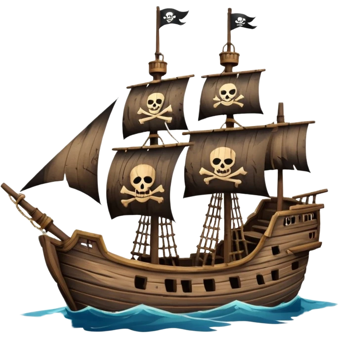 mât bateau pirate emoji