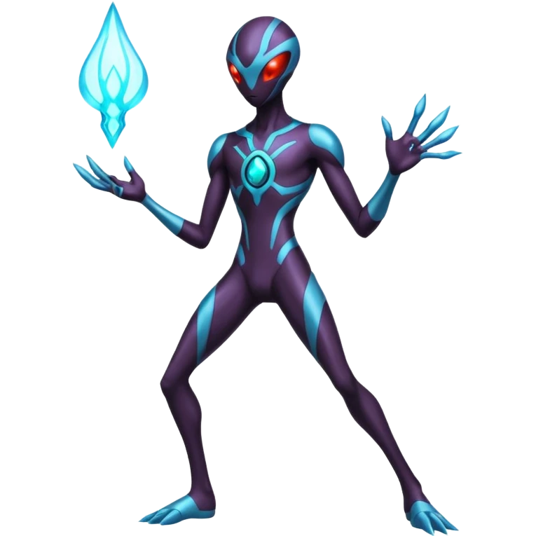 Darkrai-Deoxys-fusion, full body emoji