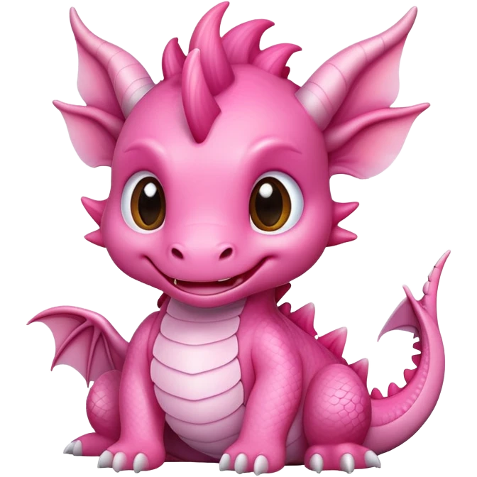 baby pink cute dragon emoji