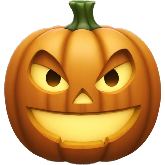 Pumkin not carved emoji