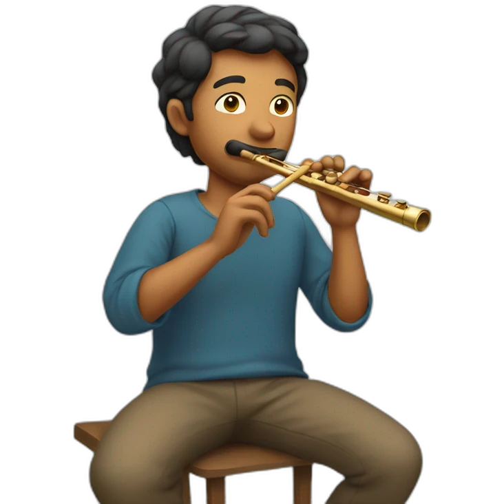 Man playing flute  emoji