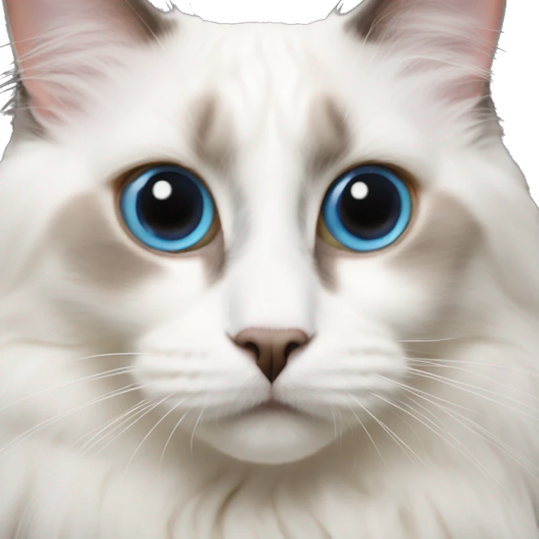 Ragdoll Cat with heterochromia emoji