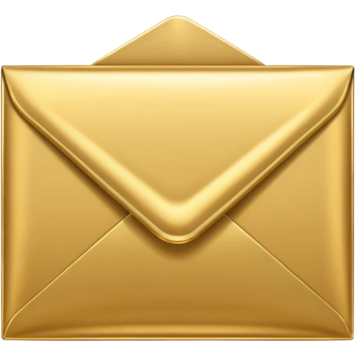 create a emvelope for dm us message in golden colour but make it clear that it is an envelope emoji