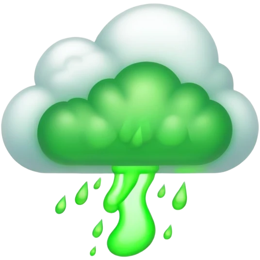 farting green emoji