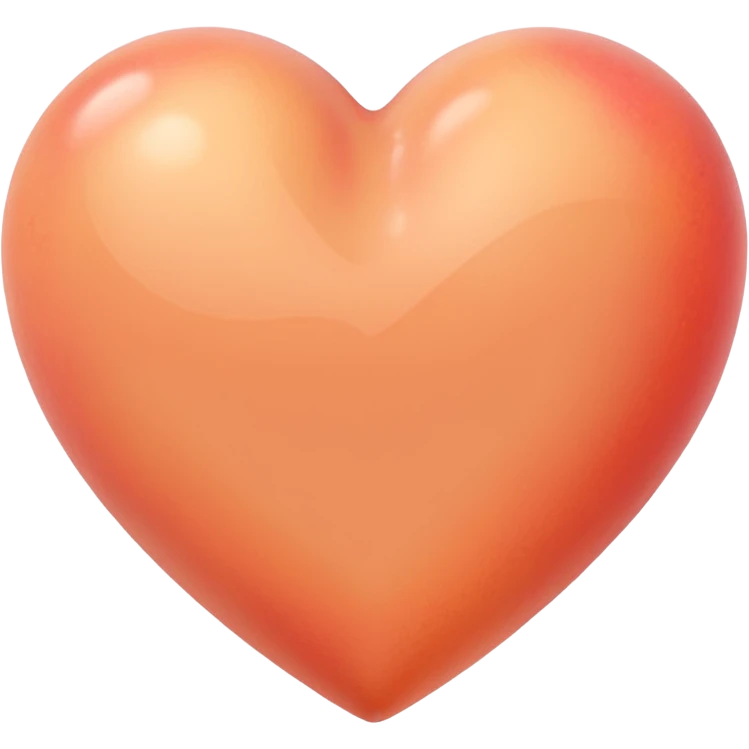 Pastel peach heart emoji