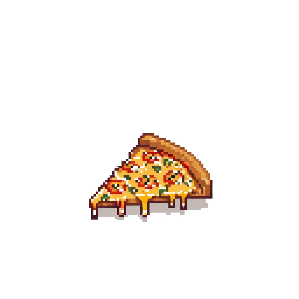 steaming hot pizza slice with melting cheese emoji