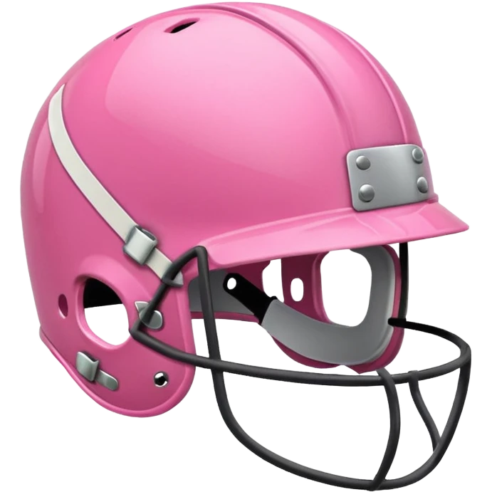 Rugby pink helmet emoji