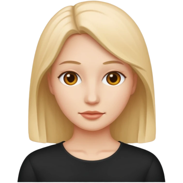 a woman without facial features emoji