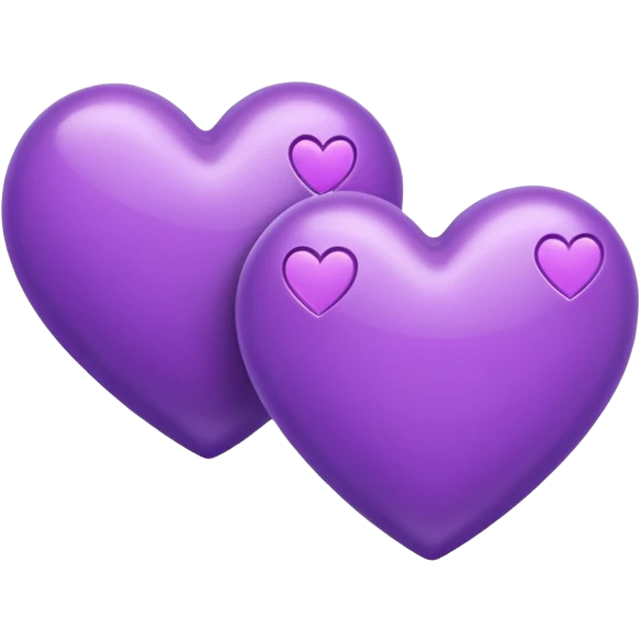 Two purple hearts  emoji