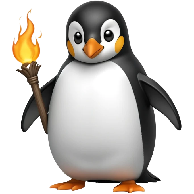 Sihir yapan bir penguen emoji
