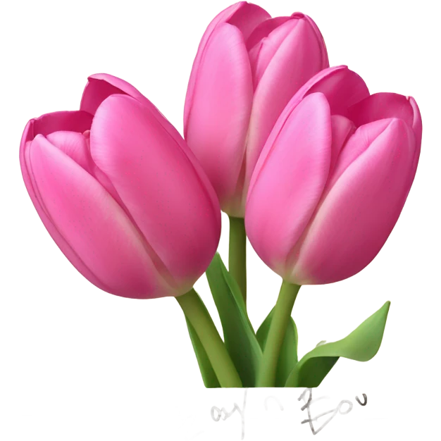 Pink tulips with a note saying for my boy emoji