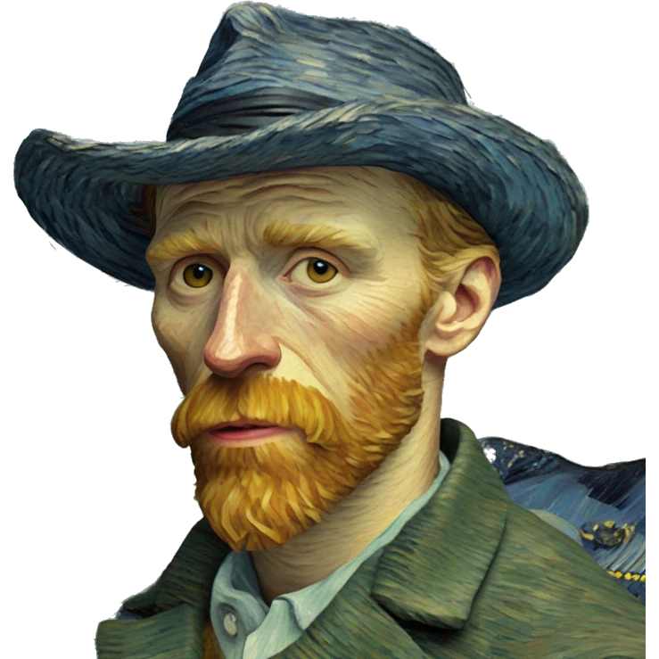 Van Gogh's Self-Portrait emoji