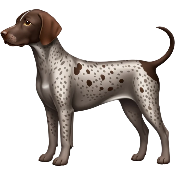 Liver roan German Shorthaired Pointer  emoji