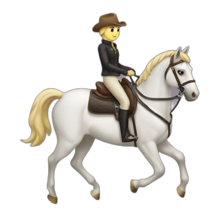 horse riding emoji