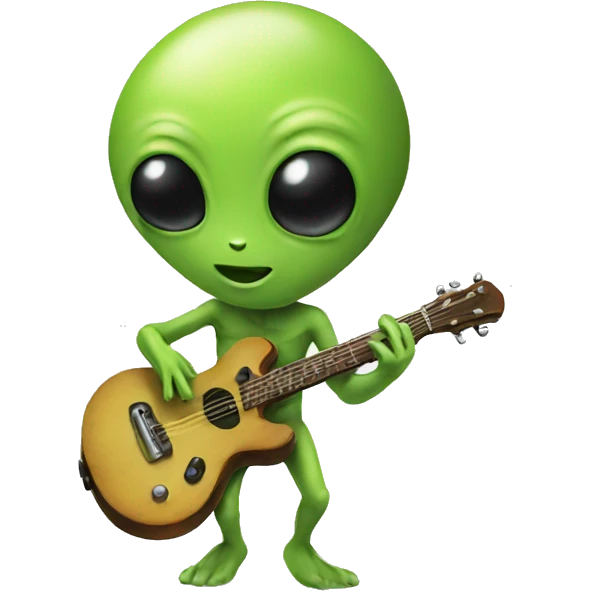Alien playing  emoji