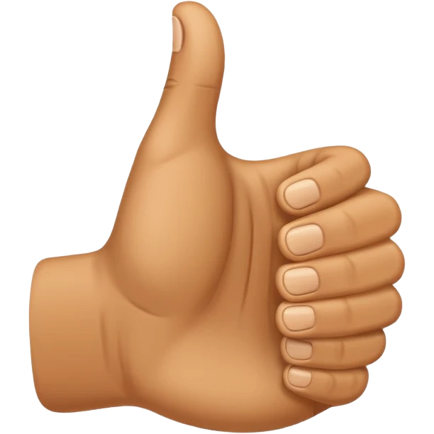 Create an emoji that shows a human hand giving a thumbs up gesture. emoji