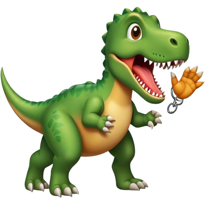 Perro con manos de dinosaurio y nariz de cotorro  emoji