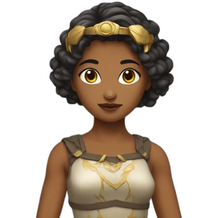Artemis as a girl emoji