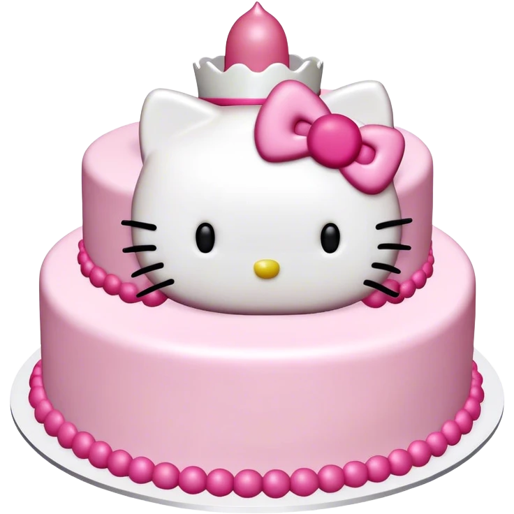 Hello kitty party cake emoji