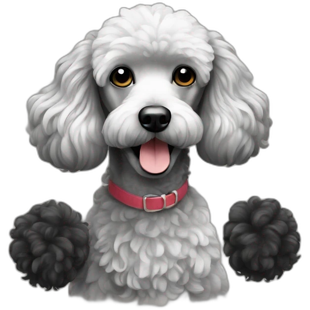 black poodle emoji