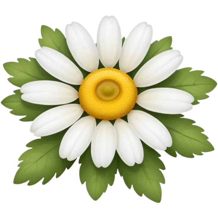 White chamomile  emoji