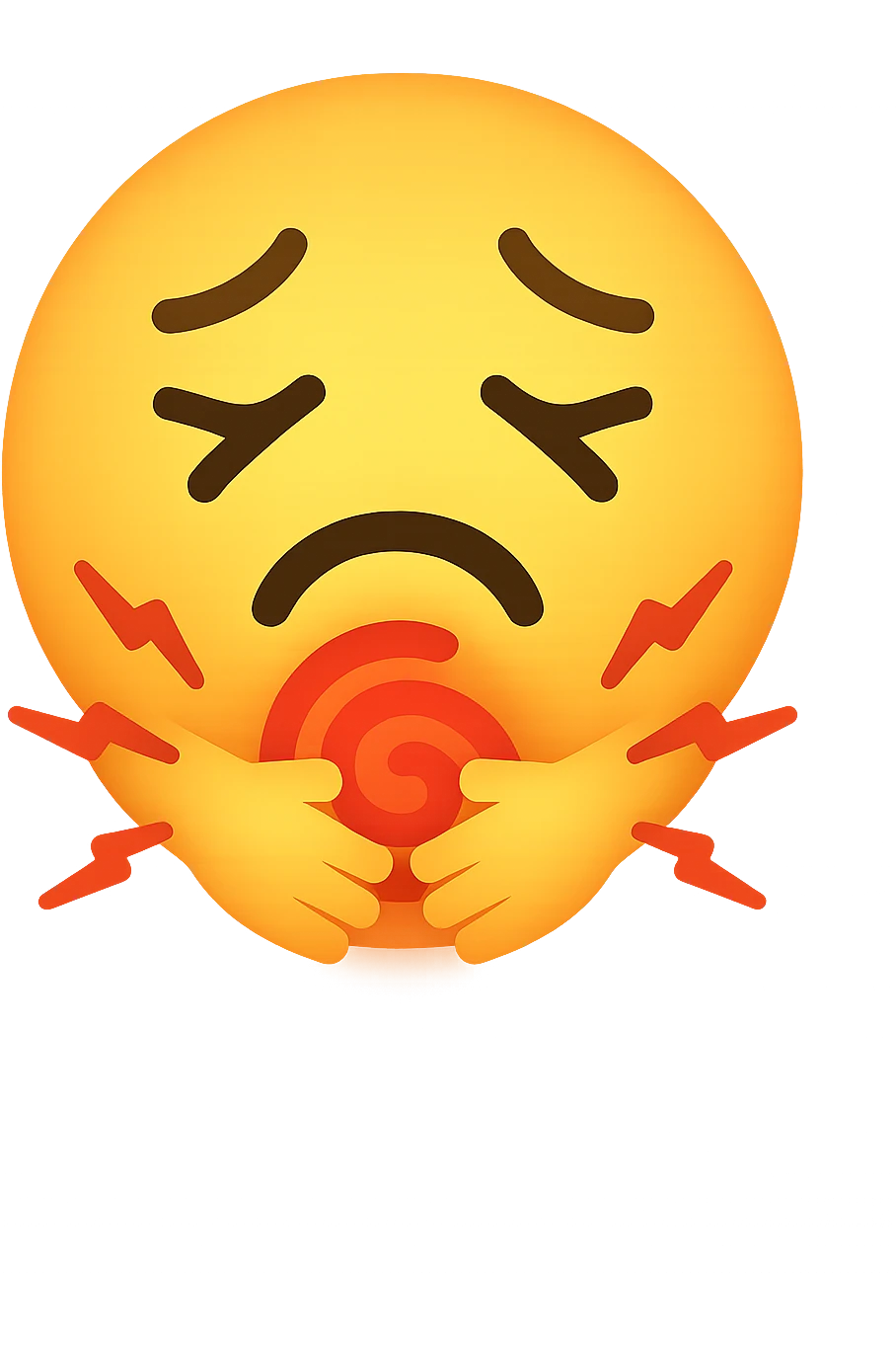 emoji di dolore addominale/intestinale emoji