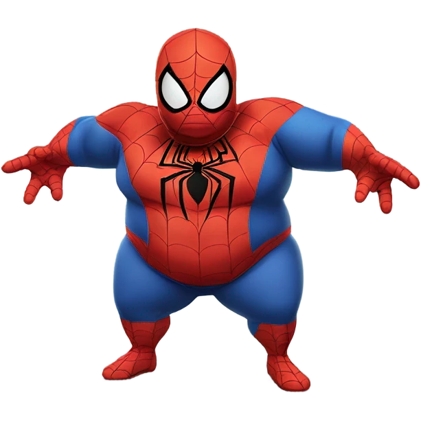 Fat fat fat spiderman emoji