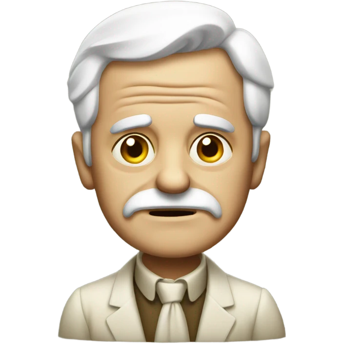 Rich old man sad emoji