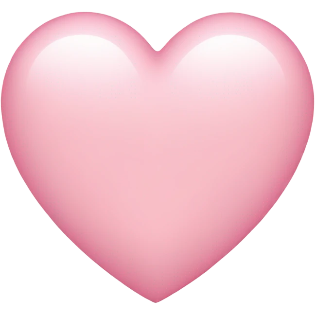 Light pink heart  emoji