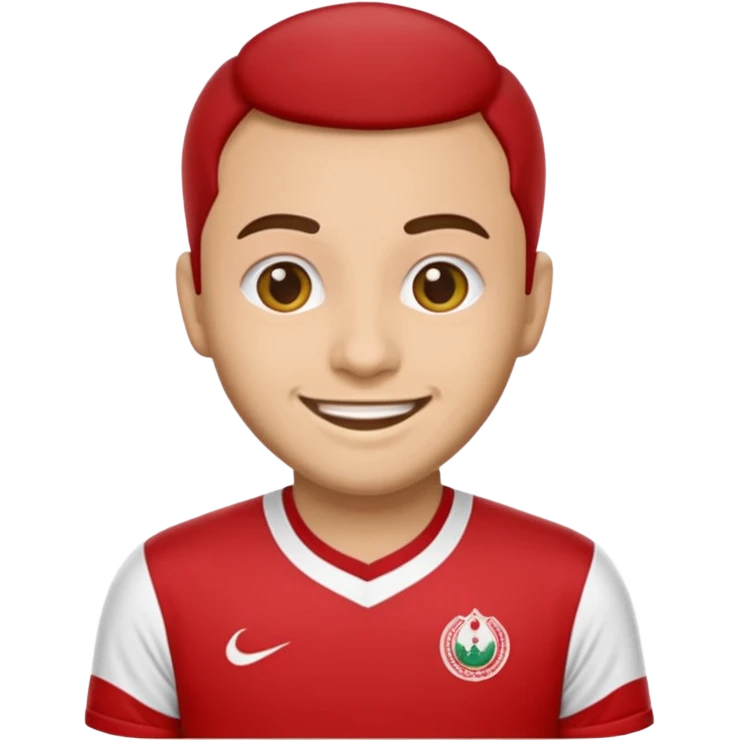 Create me an emoji that wears wydad shirt emoji
