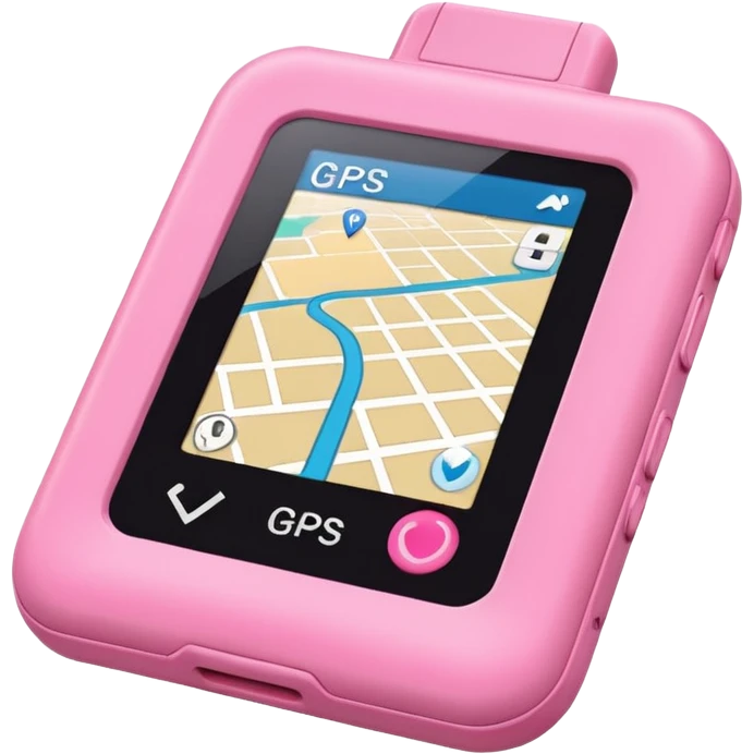 pink gps emoji