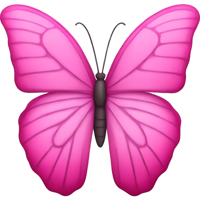 Pink butterfly emoji