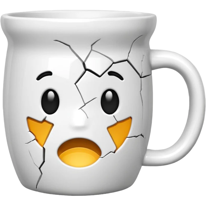 cracked mug emoji