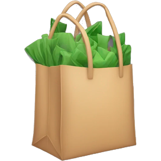 Shopping bag emoji