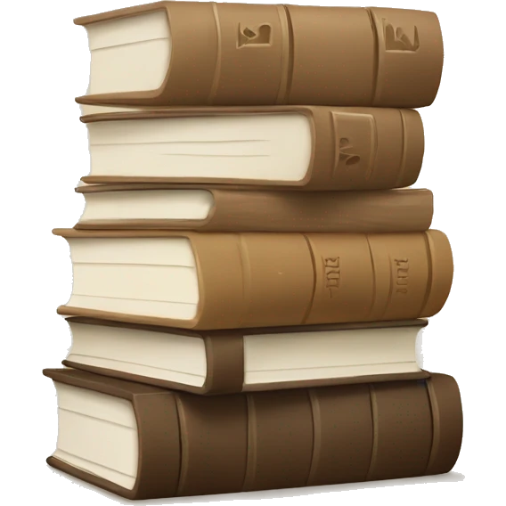a beige stack of books emoji